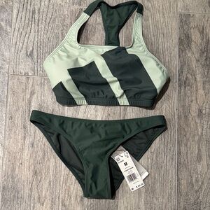 adidas Two-Tone Green Bikini Set